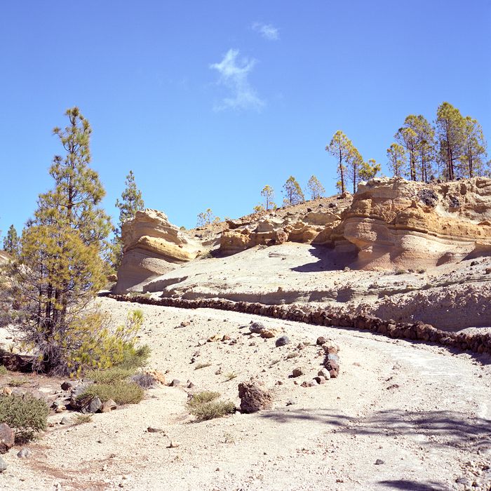 Teneriffa, Weg in den Bergen
